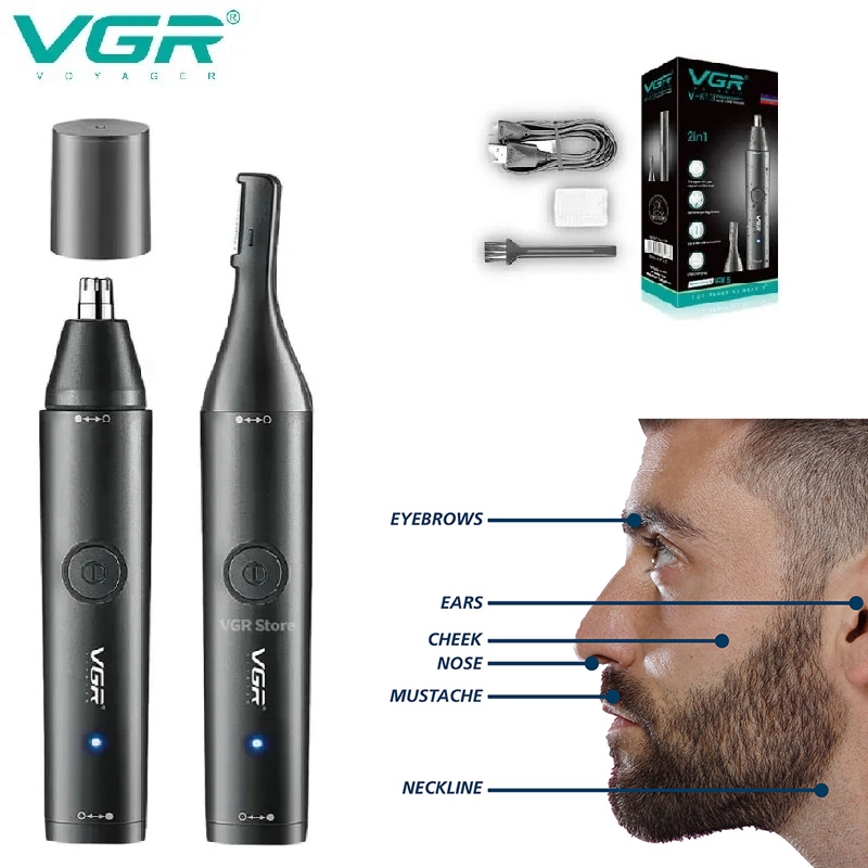 VGR моющийся триммер для волос – обзор и цена Nose Trimmer