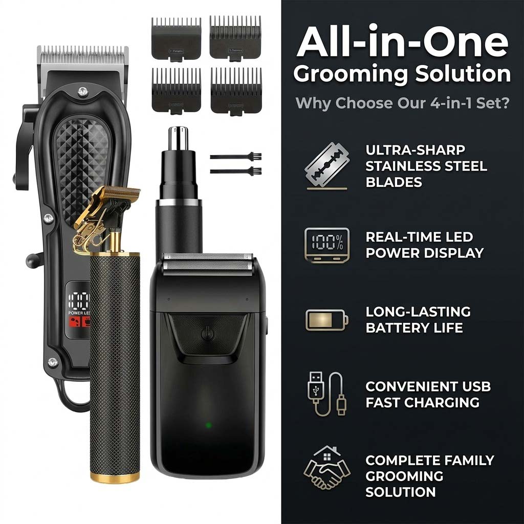 Набор для ухода за волосами 4  – обзор и цена Grooming Kit
